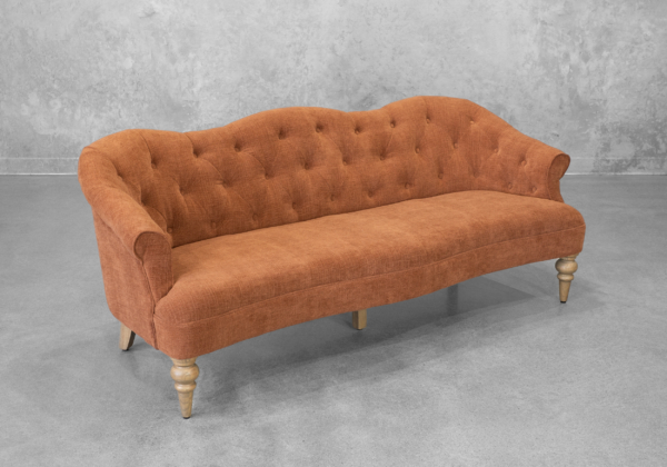 Teodoro Upholstered Sofa in Rust
