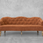 Teodoro Upholstered Sofa in Rust
