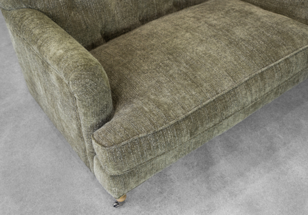 Vitor Green Fabric Sofa - Close Up