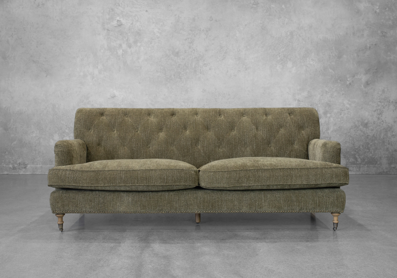 Vitor Green Fabric Sofa - Front Vitor Green Fabric Sofa - Front
