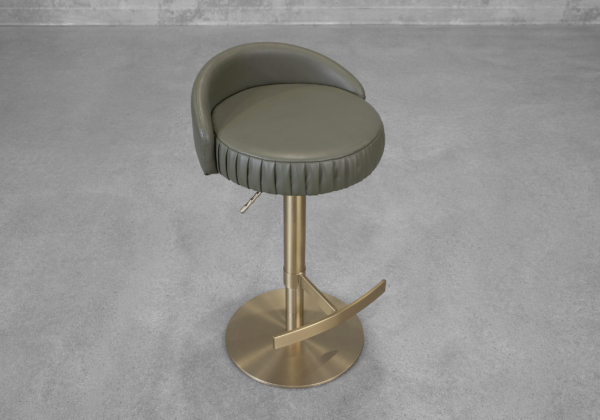 Felic Green Faux Leather Counter Stool