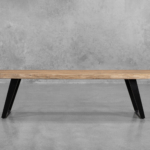 Shinola 72" Solid Acacia Wood Bench Natural Finish