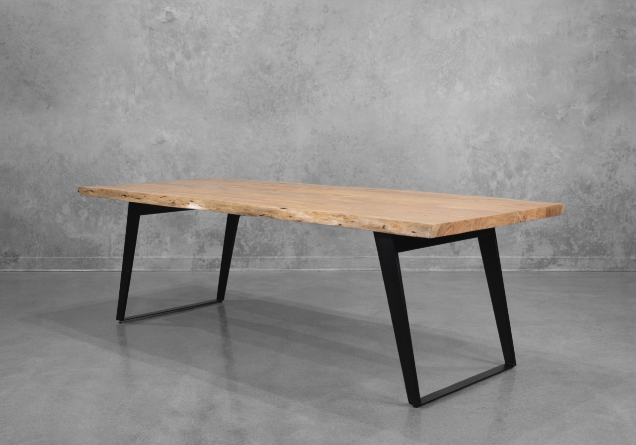 Shinola Large Dining Table in Natural - Angle