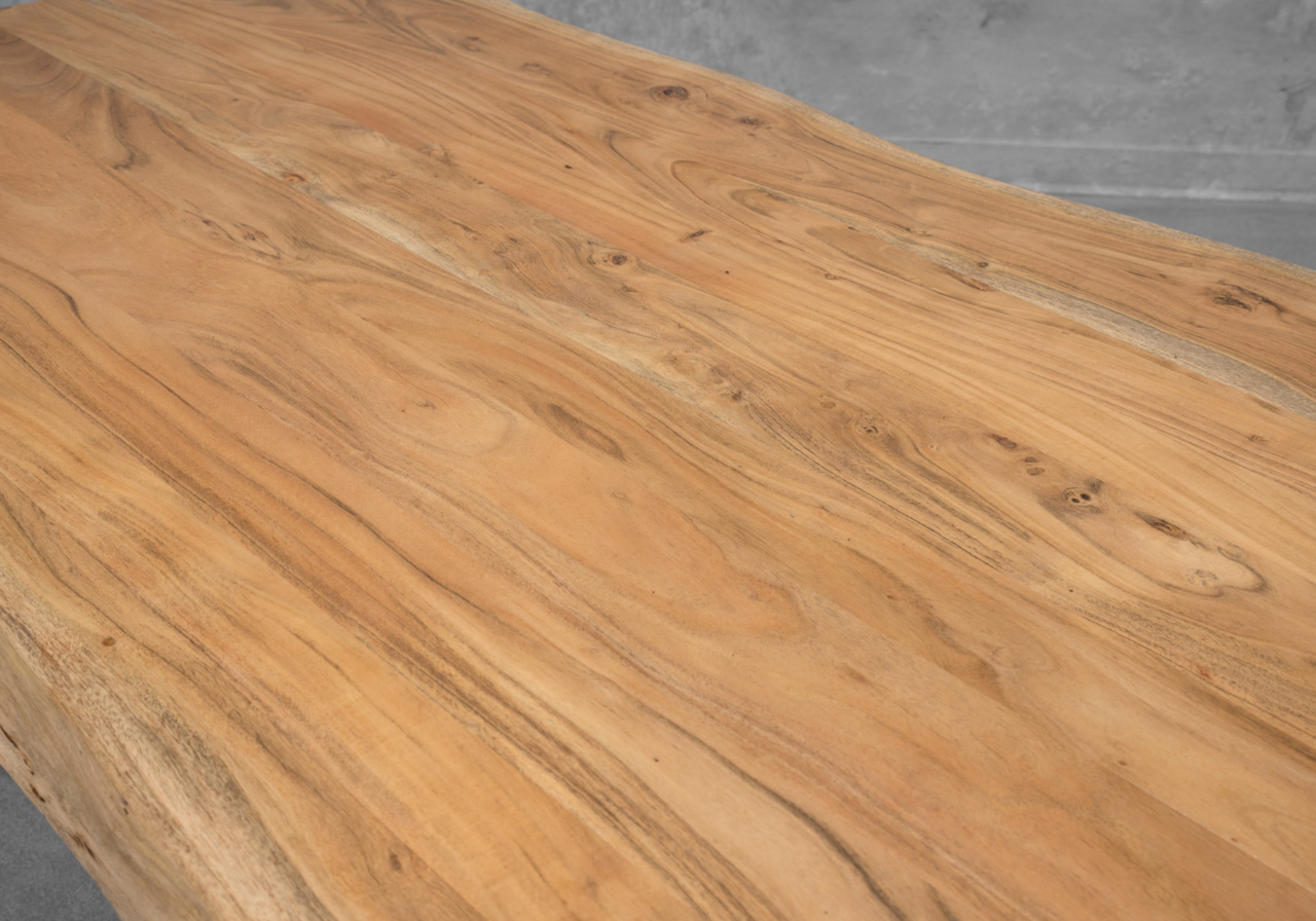 Shinola Large Dining Table in Natural - Close Up