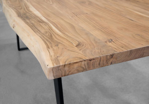 Shinola Medium Dining Table in Natural - Close Up