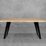 Shinola 72" Live Edge Acacia Dining Table Natural Finish