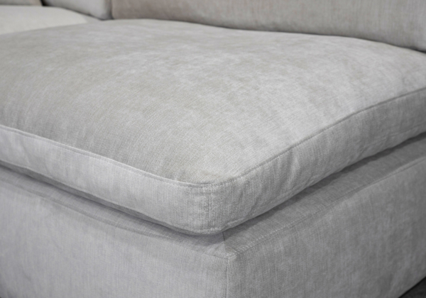 Albia Sectional in Cream - Close Up - 1