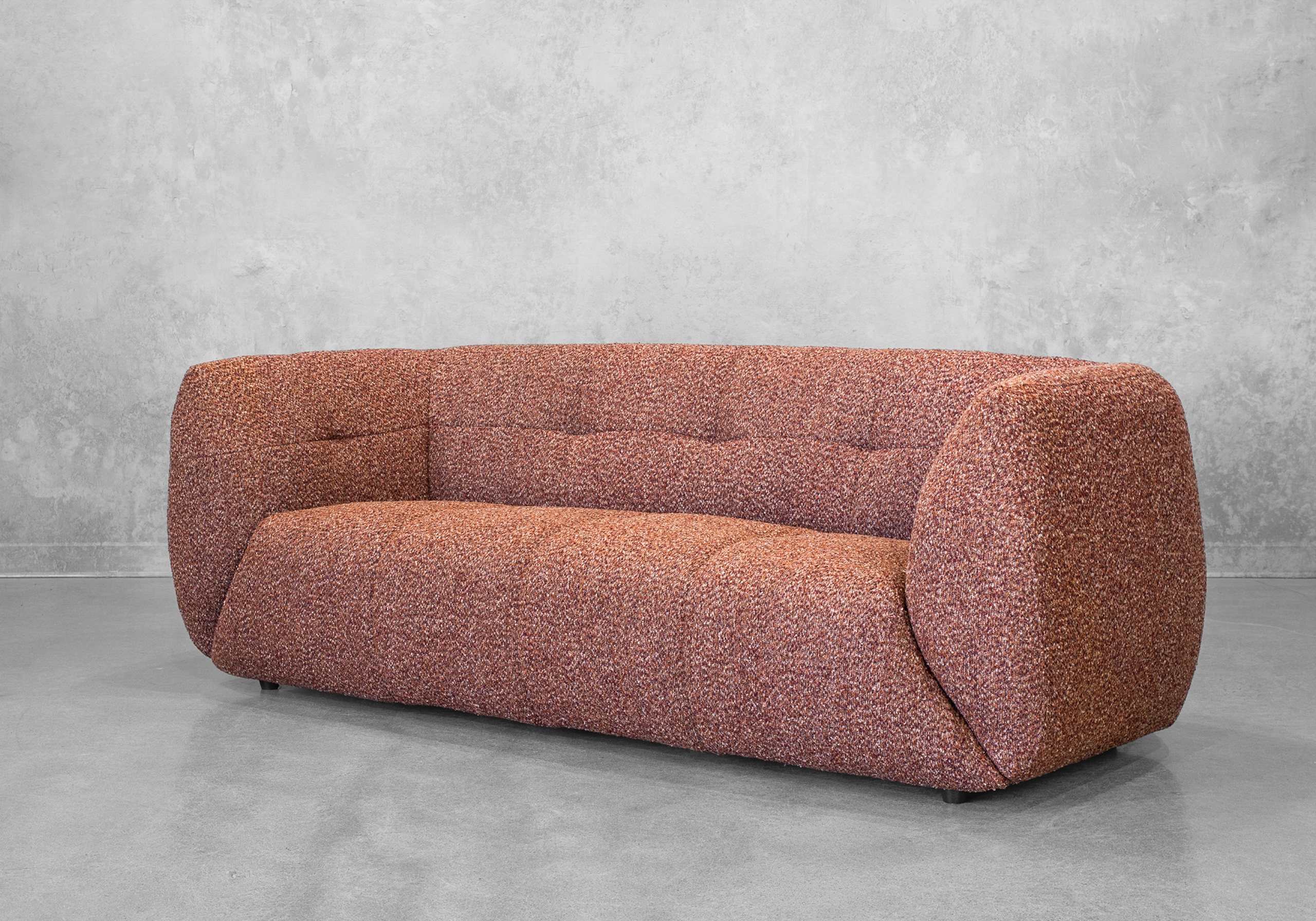 Bobo Fabric Sectional in Sunset - Angle