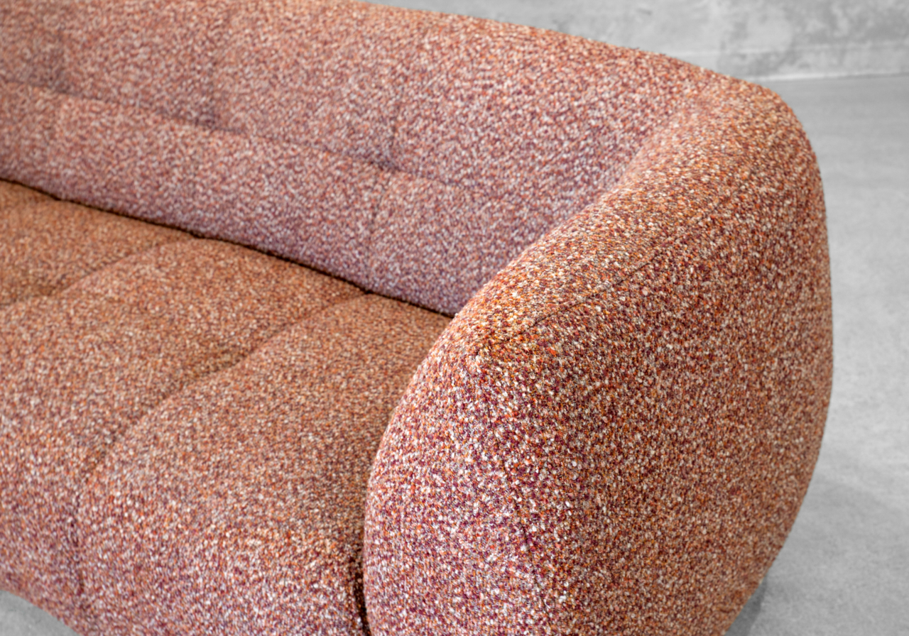 Bobo Fabric Sectional in Sunset - Close Up