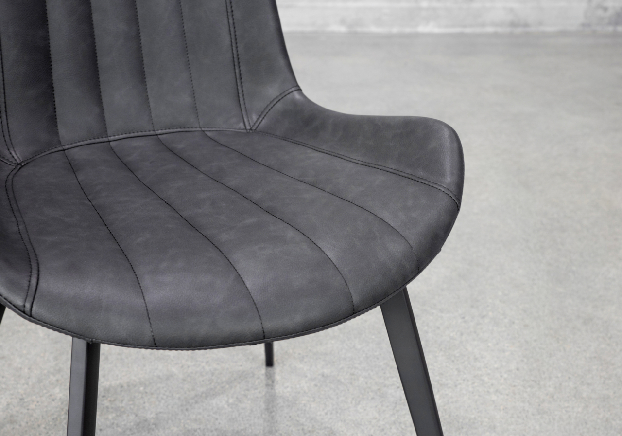 Chan Hype Dining Chair in Raven Black - Close Up