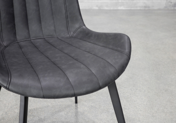 Chan Hype Dining Chair in Raven Black - Close Up