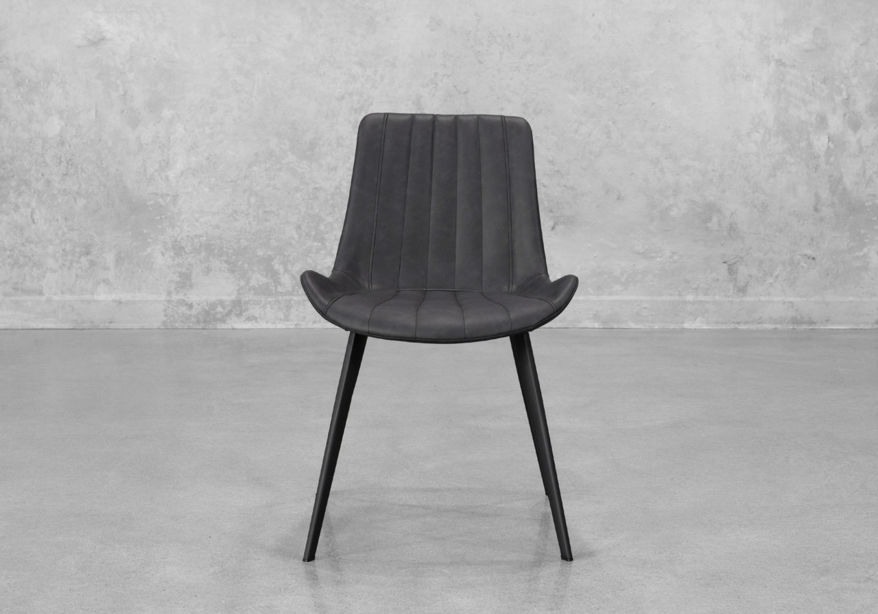 Chan Hype Dining Chair in Raven Black - Front