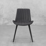 Chan Hype Black Faux Leather Dining Chair