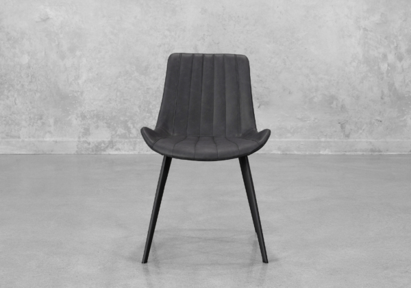 Chan Hype Dining Chair in Raven Black - Front
