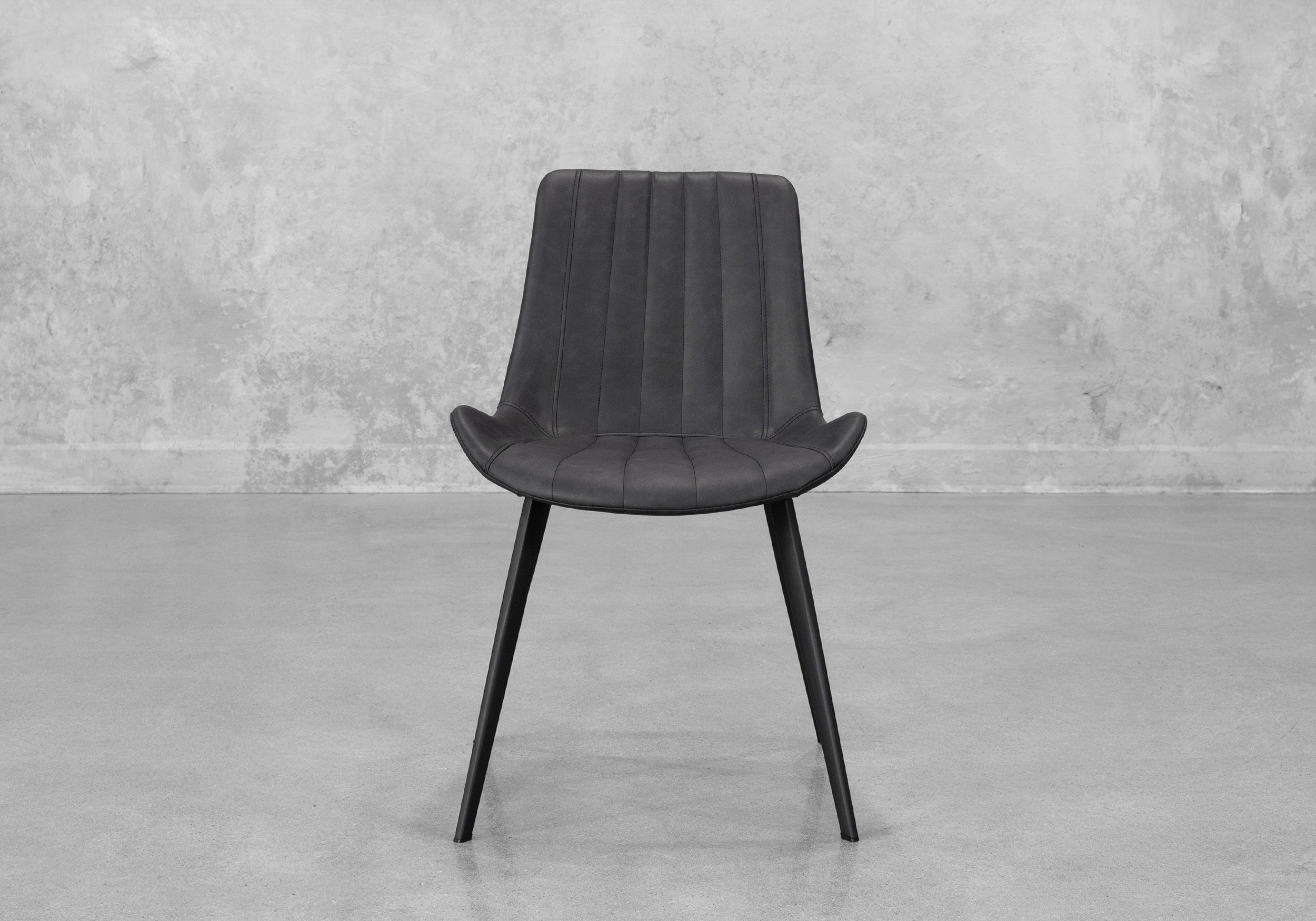 Chan Hype Dining Chair in Raven Black - Front