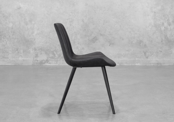 Chan Hype Dining Chair in Raven Black - Side