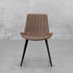 Chan Hype Brown Faux Leather Dining Chair