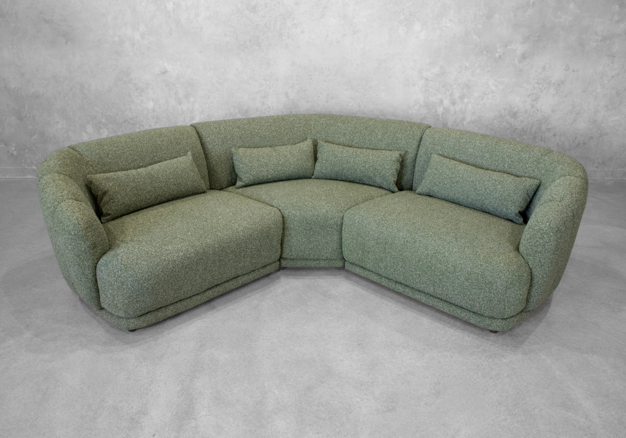 Conran Fabric Sectional in Green