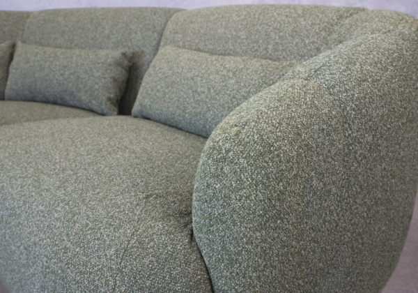 Conran Fabric Sectional in Green - Close Up
