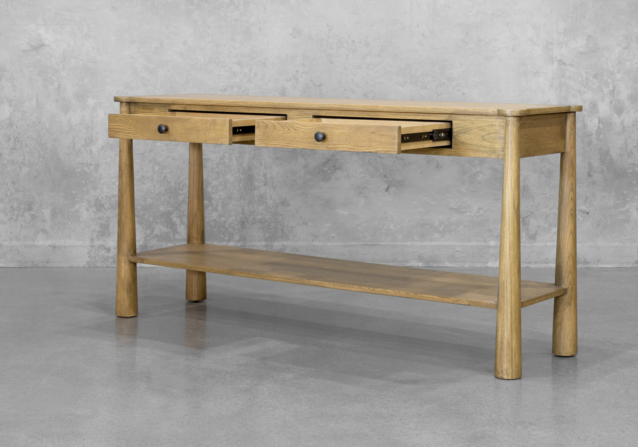 Cora Antique Blonde Console - Angle - 2