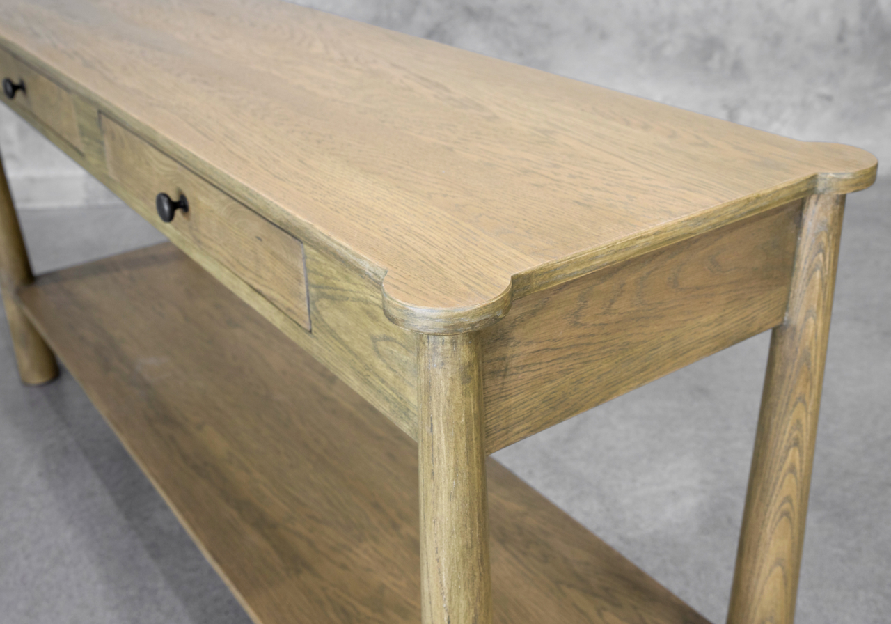 Cora Antique Blonde Console - Close Up
