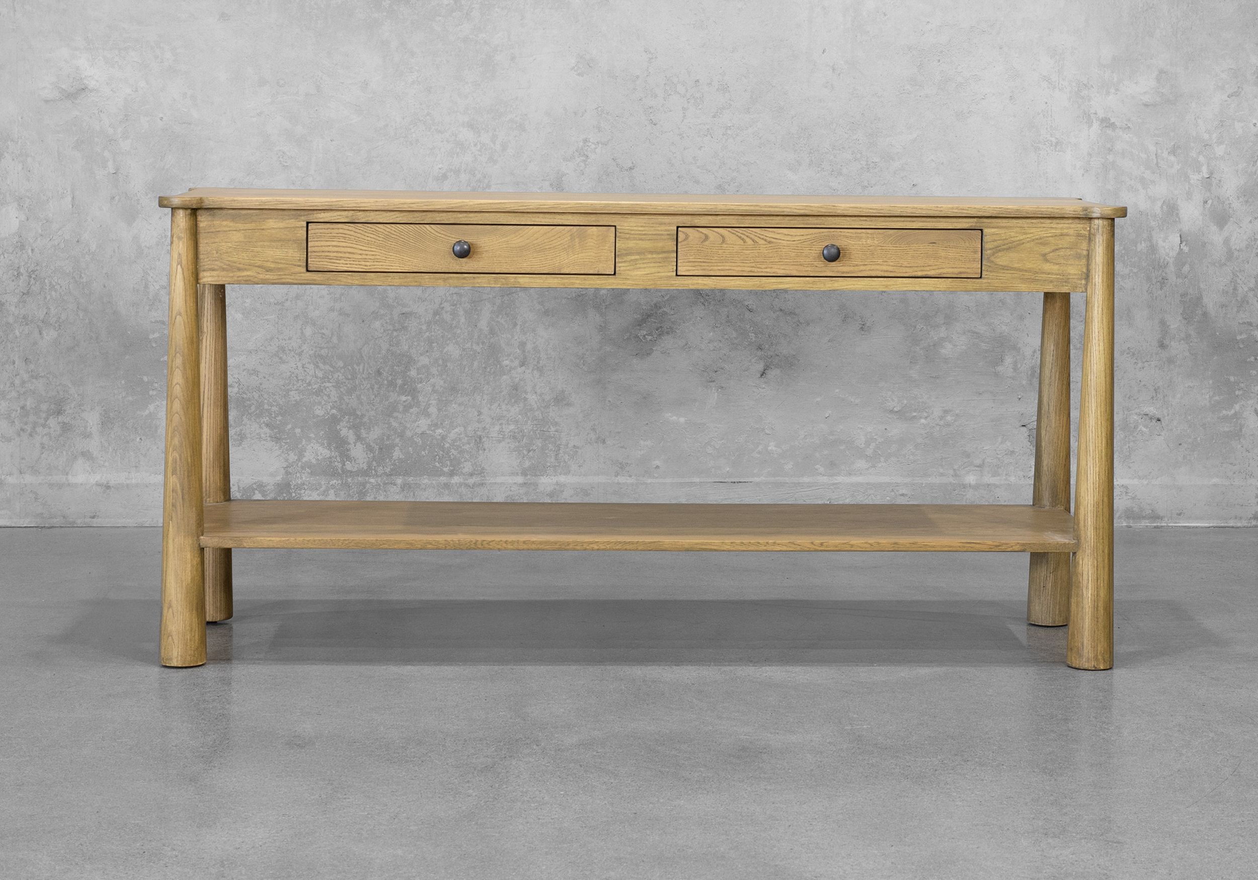 Cora Antique Blonde Console - Front