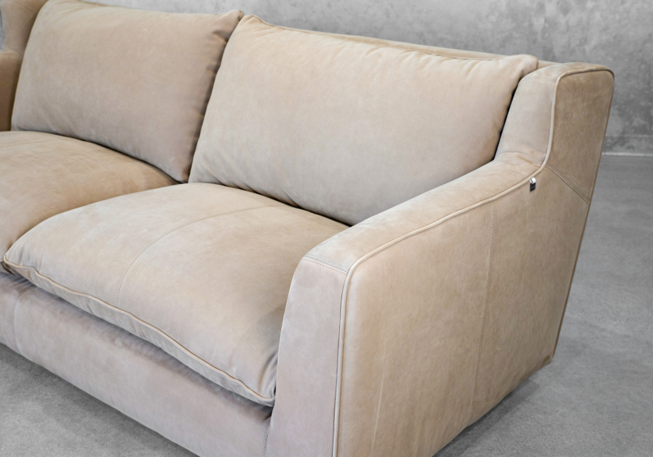 Deauville Fabric Sofa in Mist - Close Up