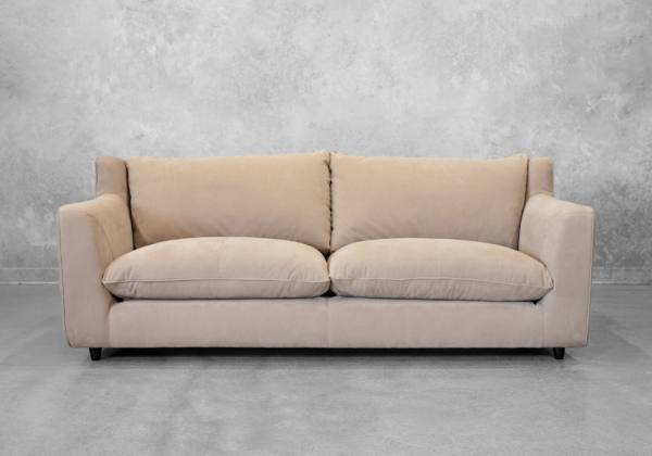 Deauville Fabric Sofa in Mist - Front