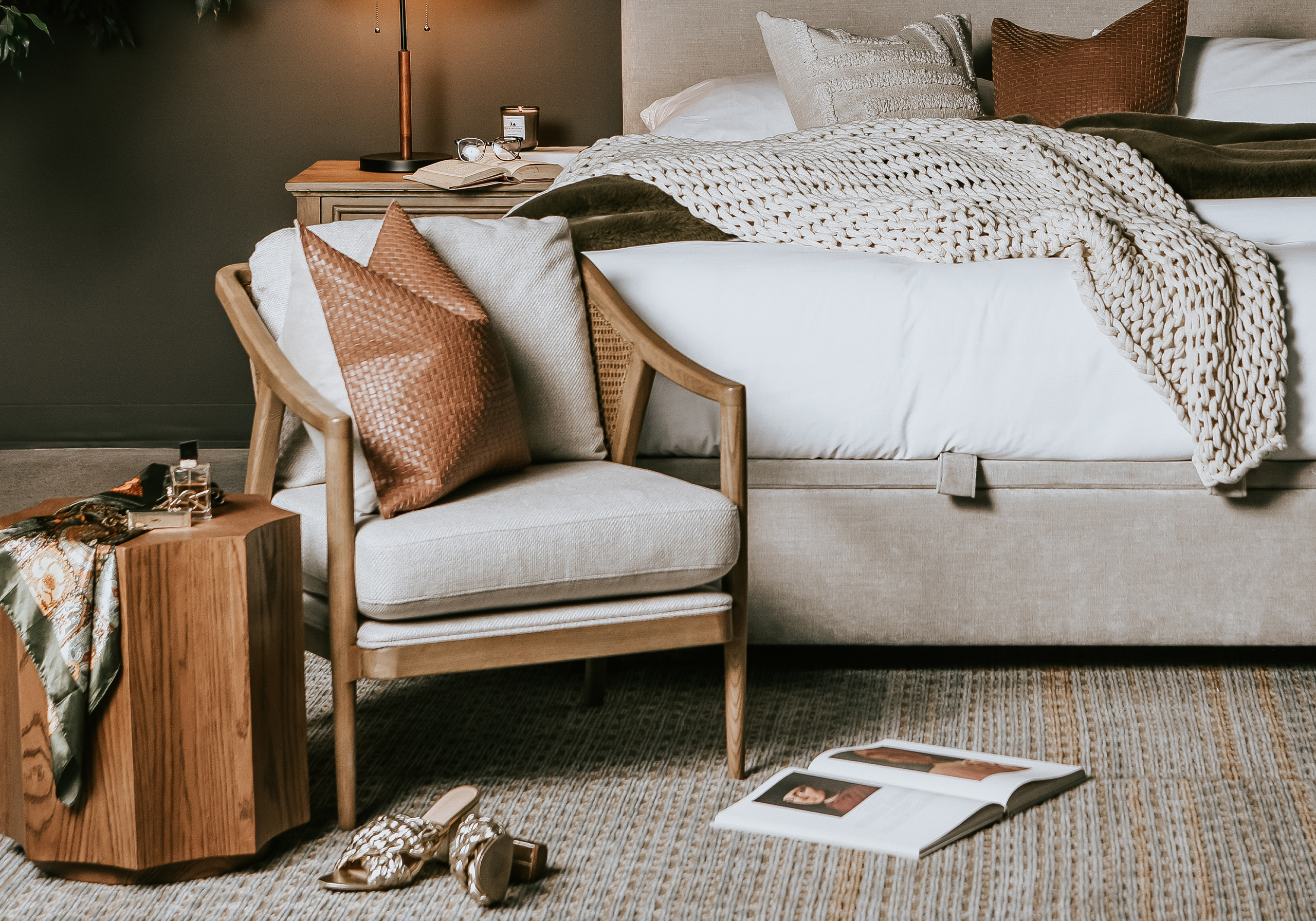 Fleur Accent Chair with Rimi Side Table