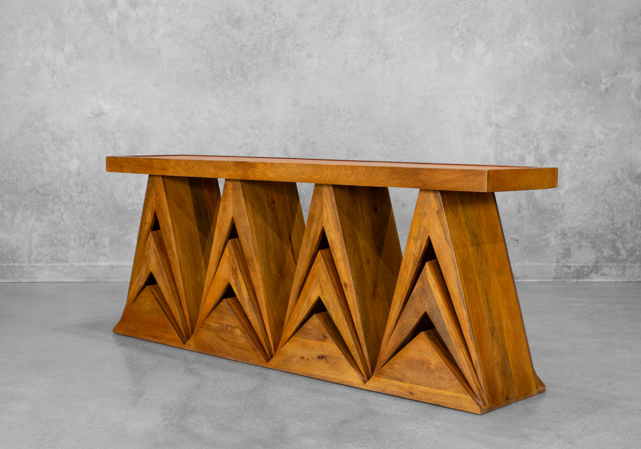 Jefferson Cognac Console - Angle