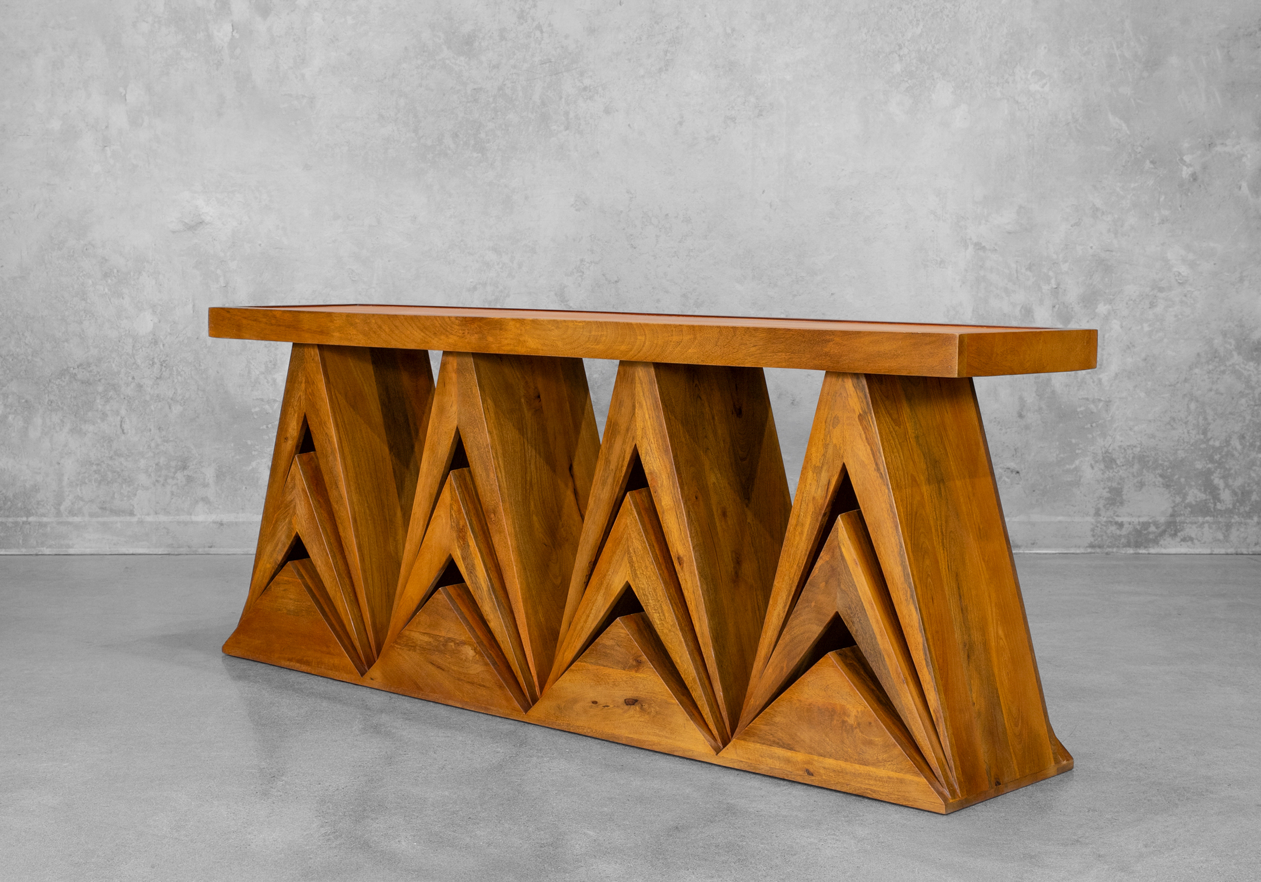 Jefferson Cognac Console - Angle