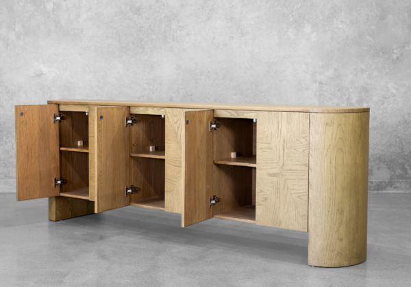 Josie Antique Blonde Sideboard - Angle - Drawers