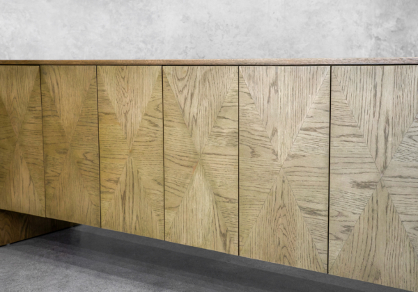 Josie Antique Blonde Sideboard - Close Up