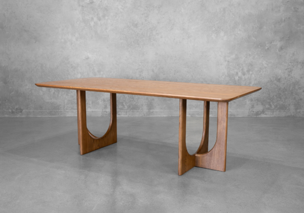 Kinsale Cognac Dining Table - Angle