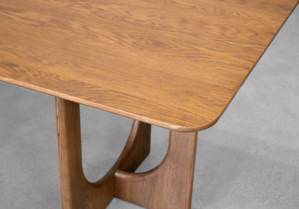 Kinsale Cognac Dining Table - Close Up