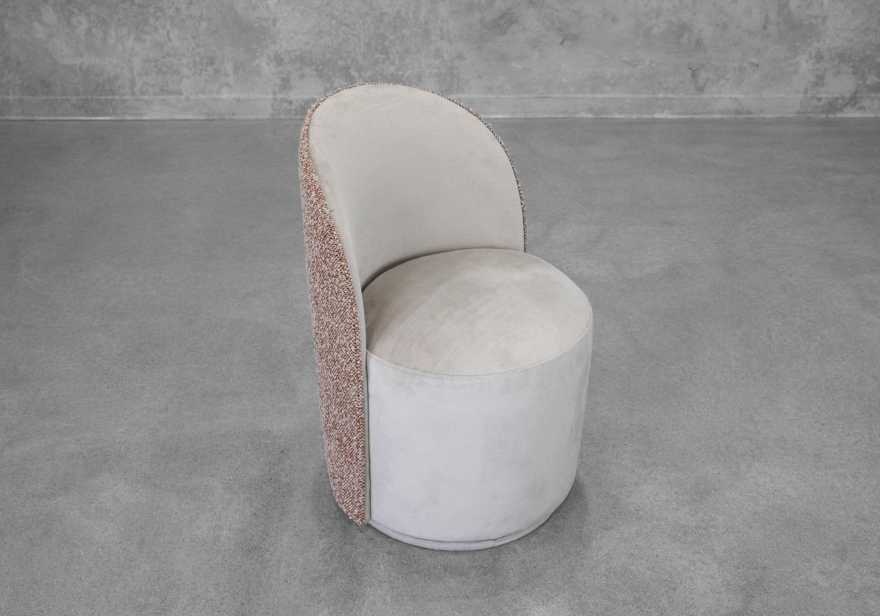 Lily Brick Fabric Dining Chair