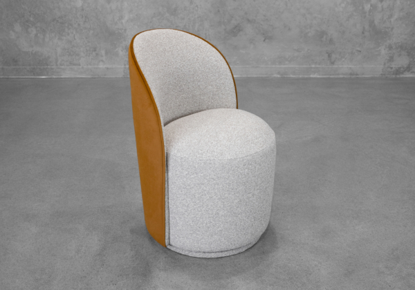 Lily Fabric Dining Chair in Mustard
