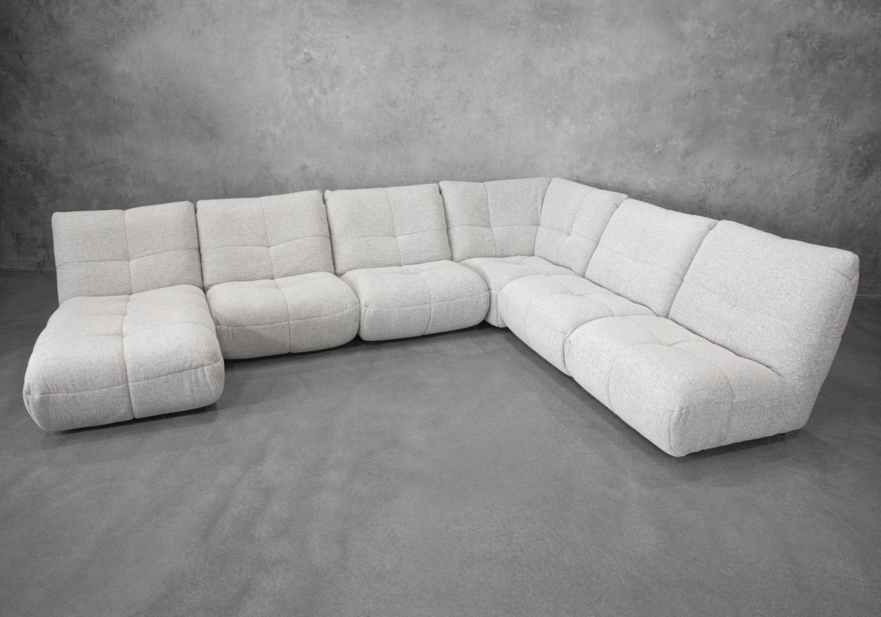 London Fabric Sectional in Mink