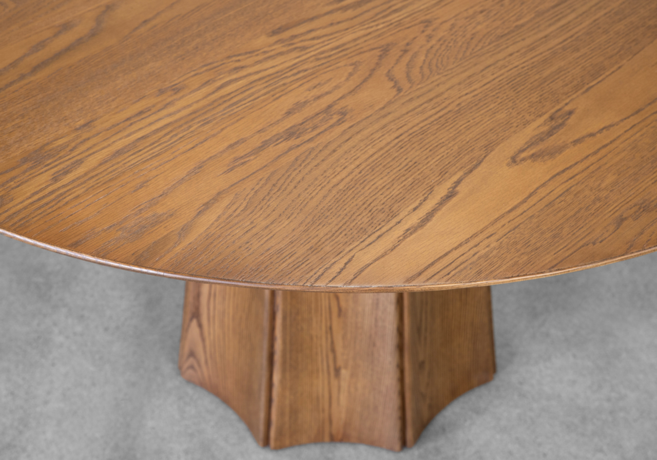 Raylee Wood Dining Table - Close Up
