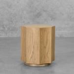 Rimi Antique Blonde Wood Side Table