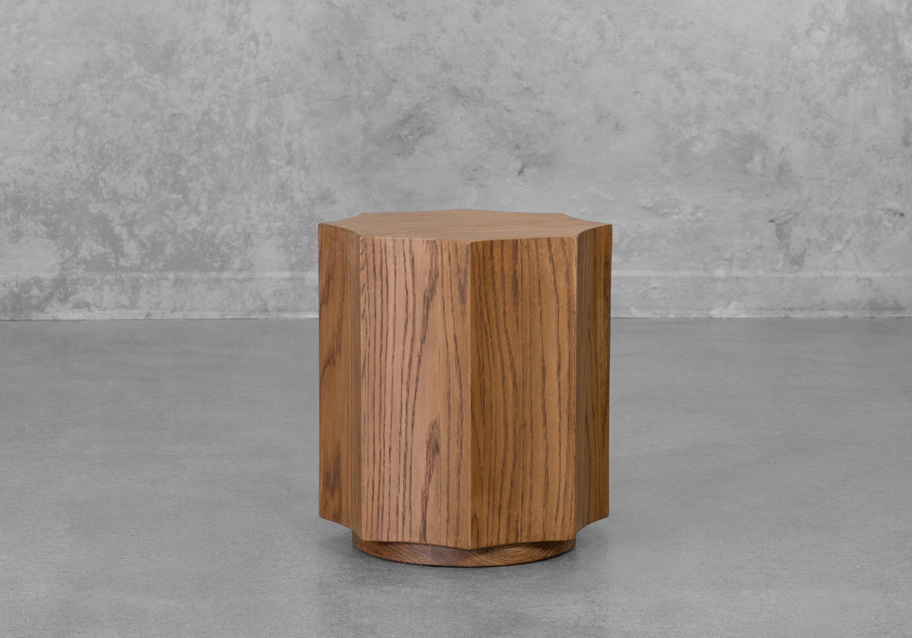 Rimi Side Table in Cognac - Front