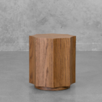Rimi Cognac Wood Side Table