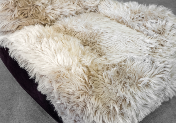 Shetland Faux Fur Accent Chair - Close Up