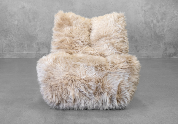 Shetland Faux Fur Accent Chair - Front