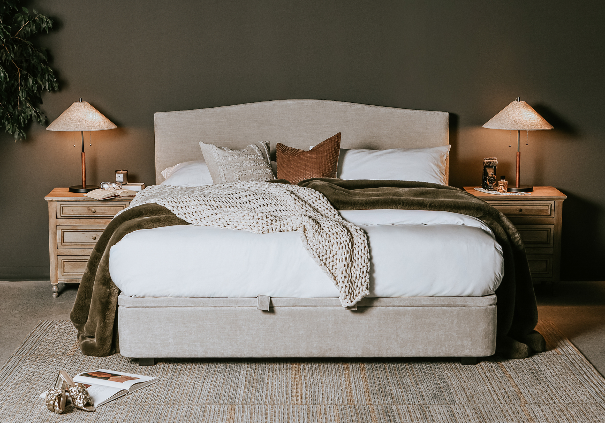 Dover Bed with Nightstands - Front