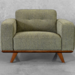 Dalkin Fabric Accent Chair in Forest