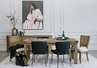 Explore Kinsley Extension Dining Tables in Muse & Merchant Explore Kinsley Extension Dining Tables in Muse & Merchant