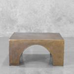 Henri Brass Arched Square Metal Coffee Table