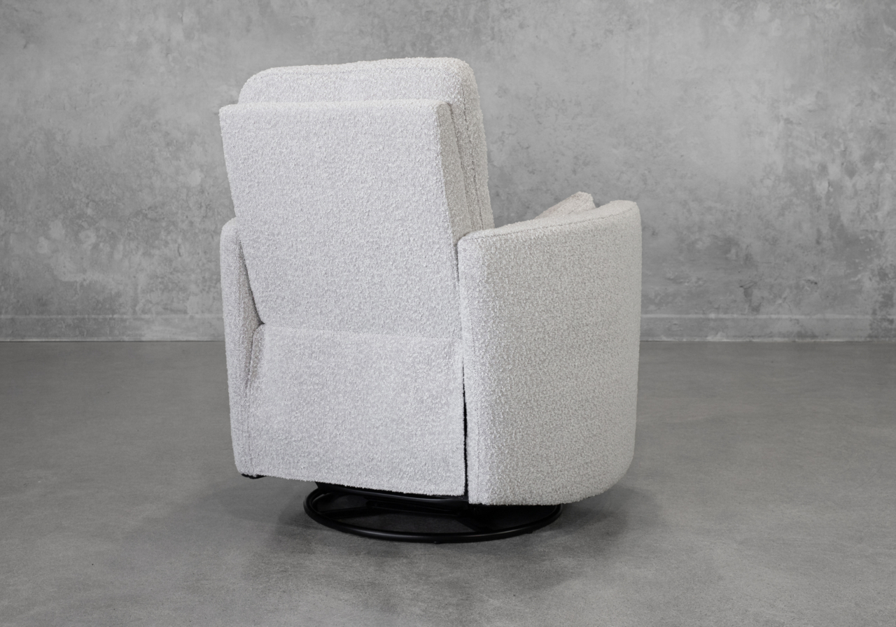 Jude Fabric Recliner in Beige - Back