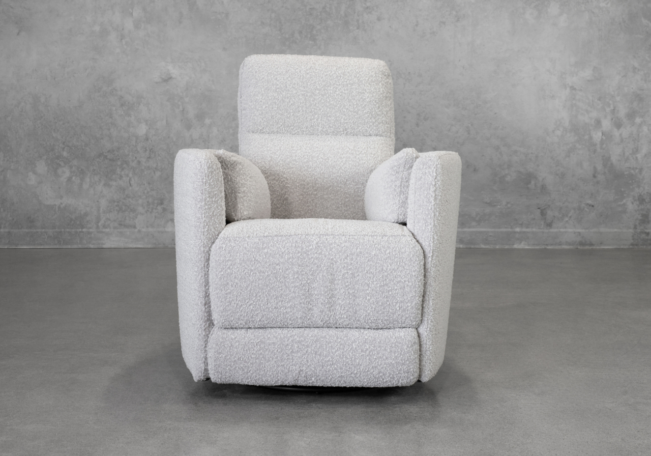 Jude Fabric Recliner in Beige - Front Jude Fabric Recliner in Beige - Front